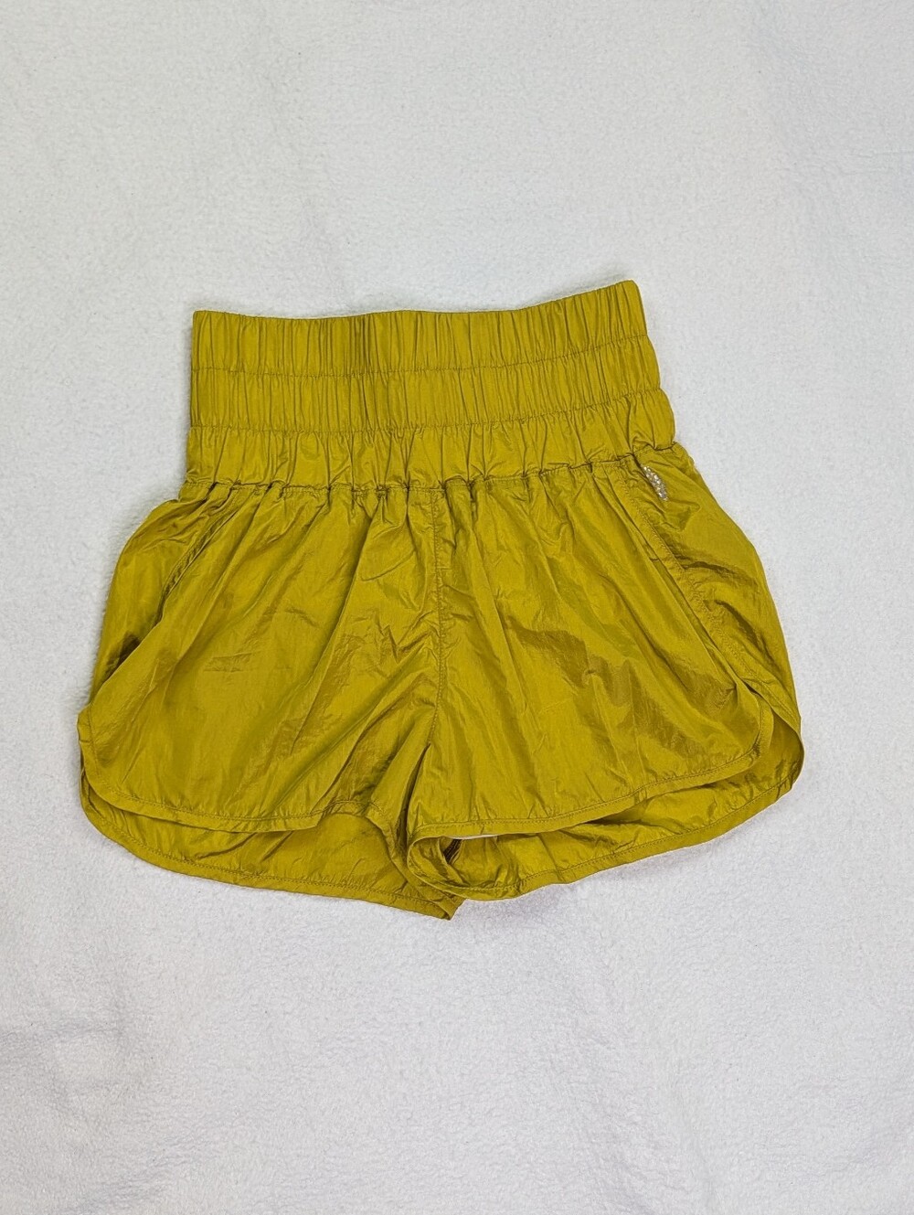 Free People FP Movement Shorts The Way Home Womens Medium Sparkling Citrus